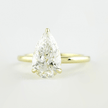 2 Carat Pear Cut Hidden Halo Diamond Engagement Ring - Mivaan Fine Jewelry