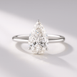 2 Carat Pear Cut Hidden Halo Diamond Engagement Ring - Mivaan Fine Jewelry