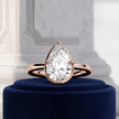 2 Carat Pear Cut Lab Grown Diamond Engagement Ring - Mivaan Fine Jewelry