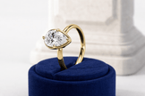 2 Carat Pear Cut Lab Grown Diamond Engagement Ring - Mivaan Fine Jewelry