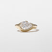 2 Carat Pear Cut Lab Grown Diamond Statement Bezel Ring in 14K Solid Gold - Mivaan Fine Jewelry