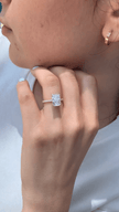 2 Carat Radiant Cut Engagement Ring with Pave Diamond Band - Mivaan Fine Jewelry