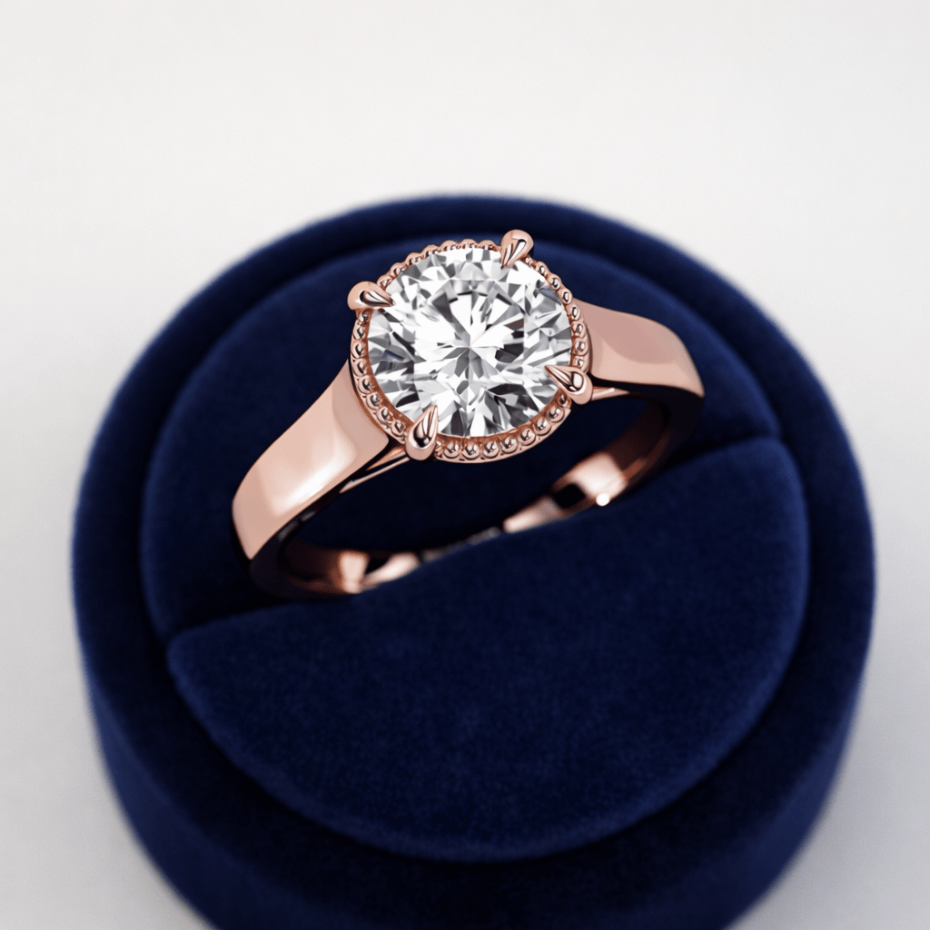 2 Carat Round Cut Lab Grown Diamond Engagement Ring for Women - Mivaan Fine Jewelry