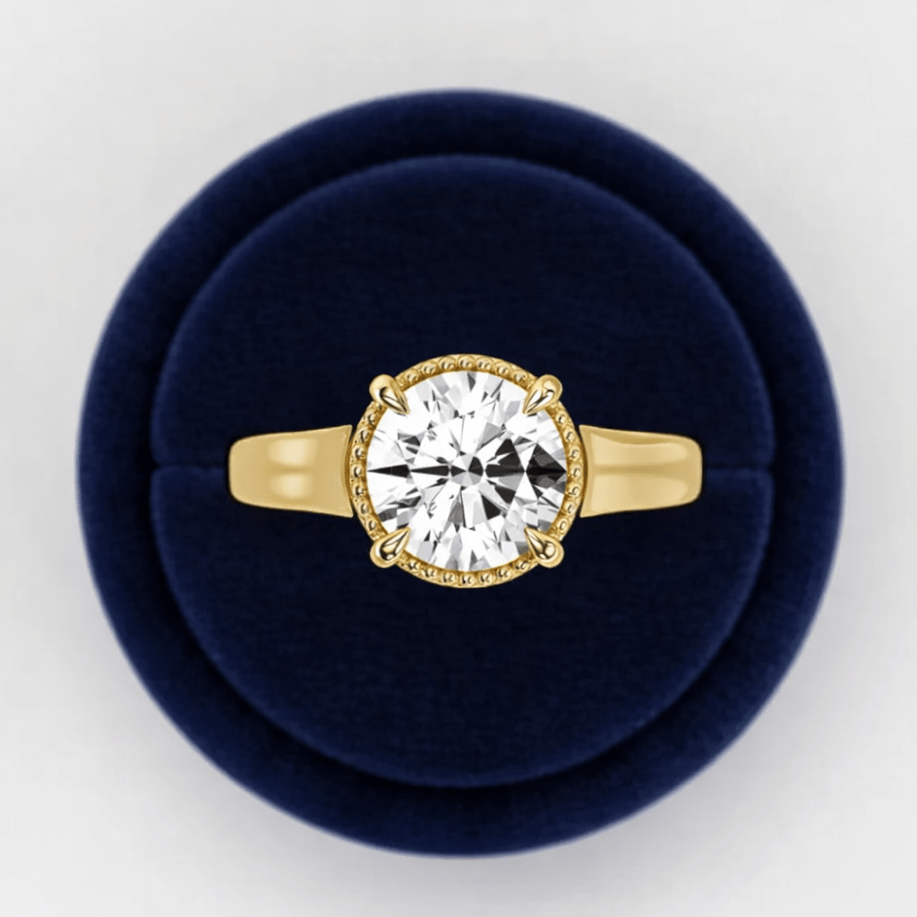 2 Carat Round Cut Lab Grown Diamond Engagement Ring for Women - Mivaan Fine Jewelry