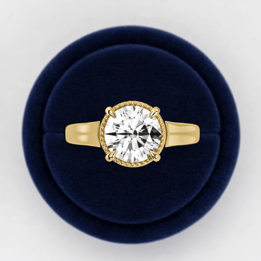 2 Carat Round Cut Lab Grown Diamond Engagement Ring for Women - Mivaan Fine Jewelry