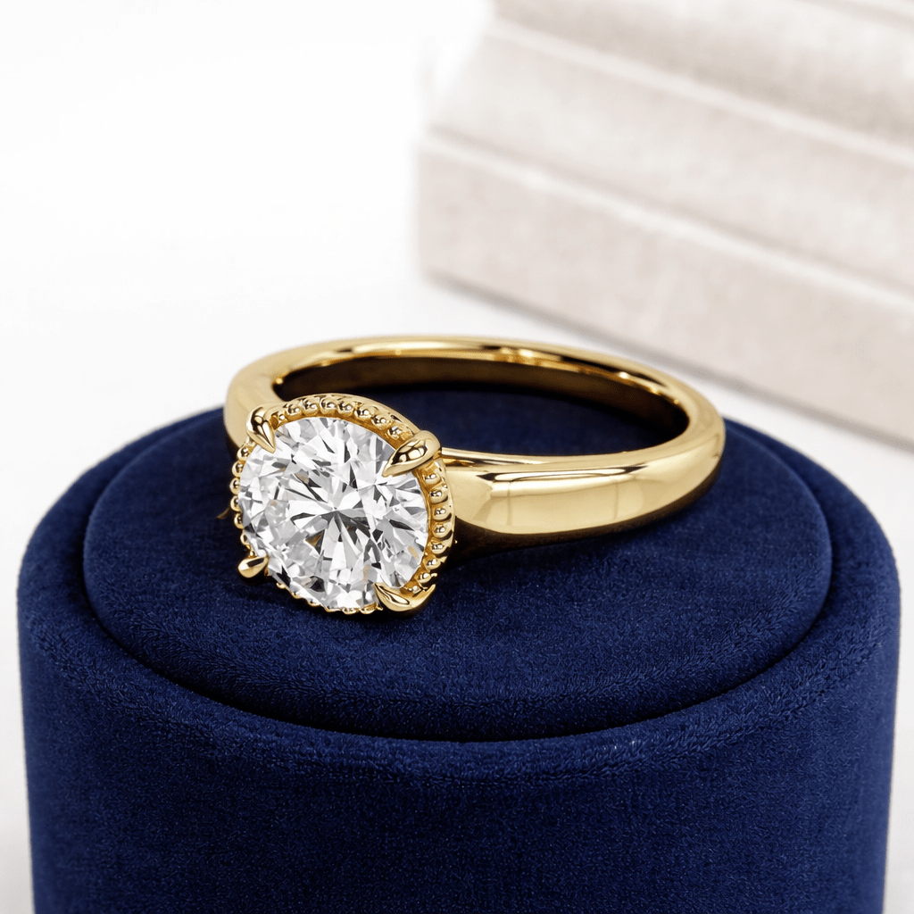 2 Carat Round Cut Lab Grown Diamond Engagement Ring for Women - Mivaan Fine Jewelry