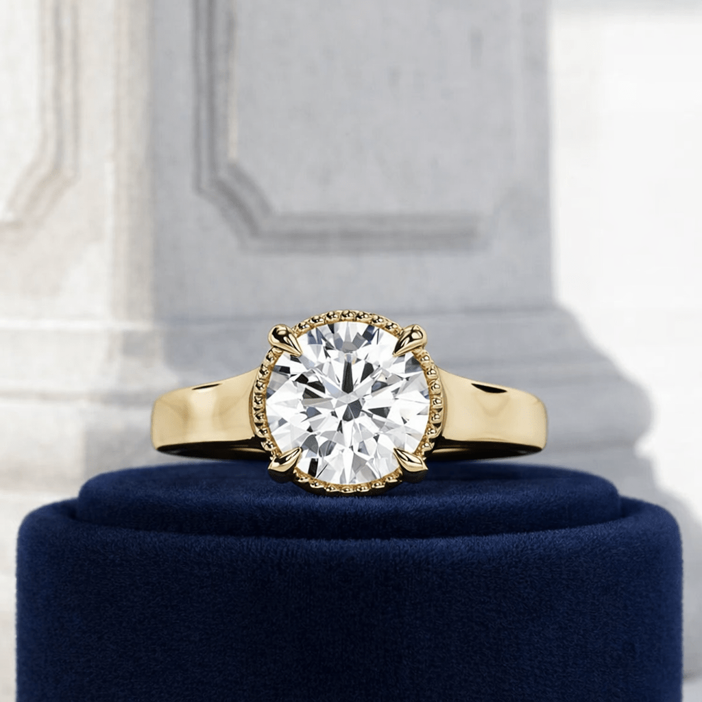 2 Carat Round Cut Lab Grown Diamond Engagement Ring for Women - Mivaan Fine Jewelry