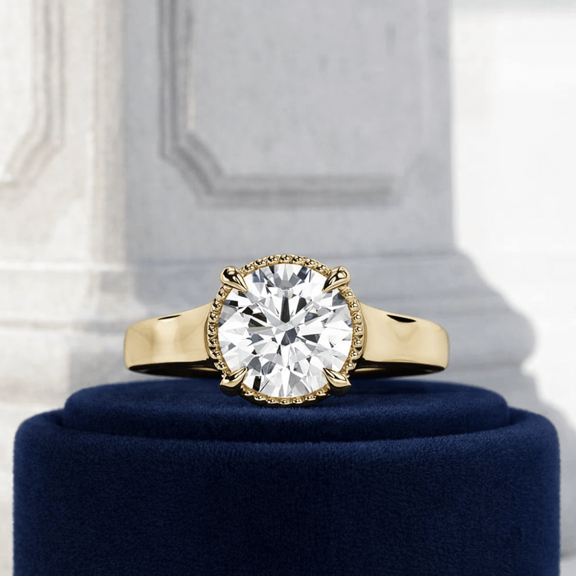 2 Carat Round Cut Lab Grown Diamond Engagement Ring for Women - Mivaan Fine Jewelry