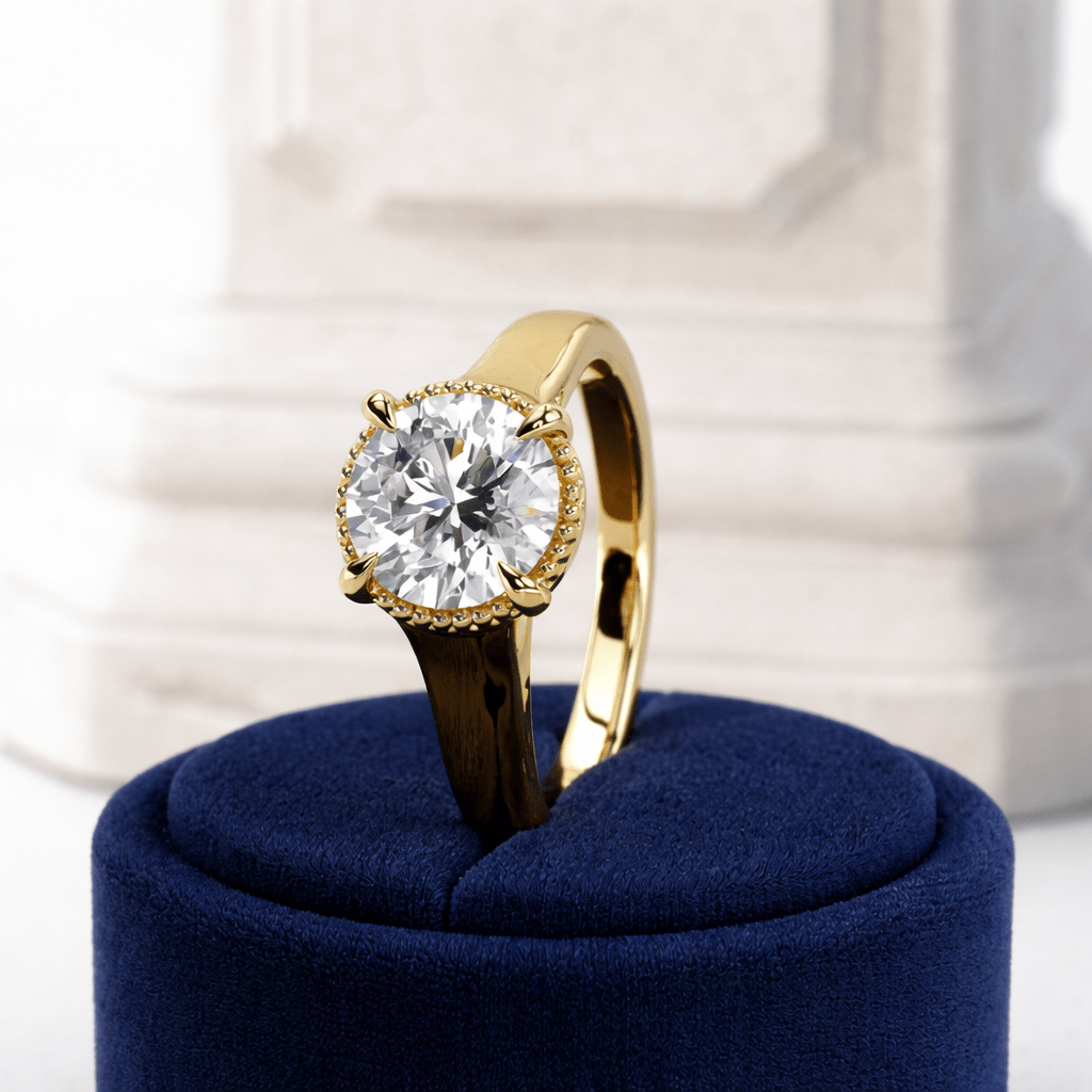 2 Carat Round Cut Lab Grown Diamond Engagement Ring for Women - Mivaan Fine Jewelry