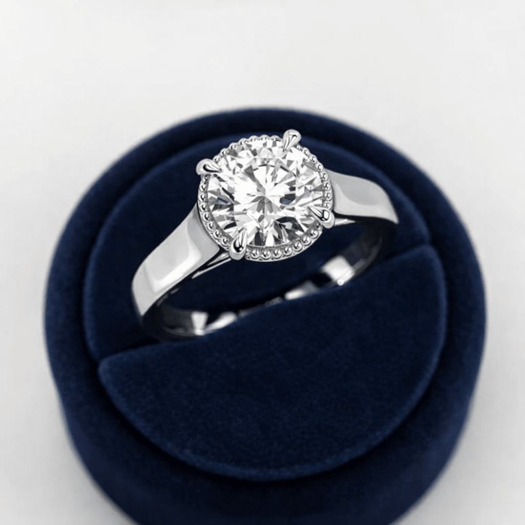 2 Carat Round Cut Lab Grown Diamond Engagement Ring for Women - Mivaan Fine Jewelry