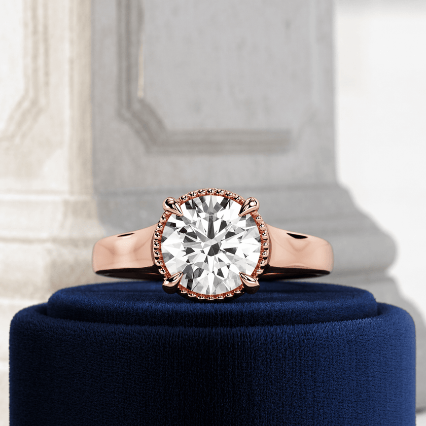2 Carat Round Cut Lab Grown Diamond Engagement Ring for Women - Mivaan Fine Jewelry