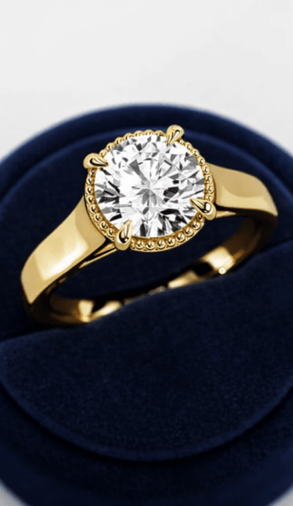 2 Carat Round Cut Lab Grown Diamond Engagement Ring for Women - Mivaan Fine Jewelry