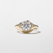 2 Carat Round Cut Lab Grown Diamond Signet Ring in 14K Solid Gold - Mivaan Fine Jewelry