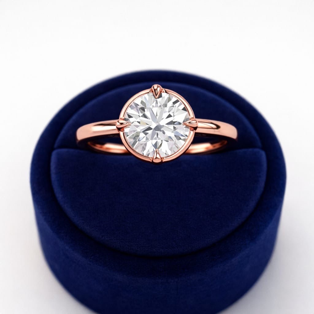 2 Carat Round Lab Grown Diamond Solitaire Ring - Mivaan Fine Jewelry