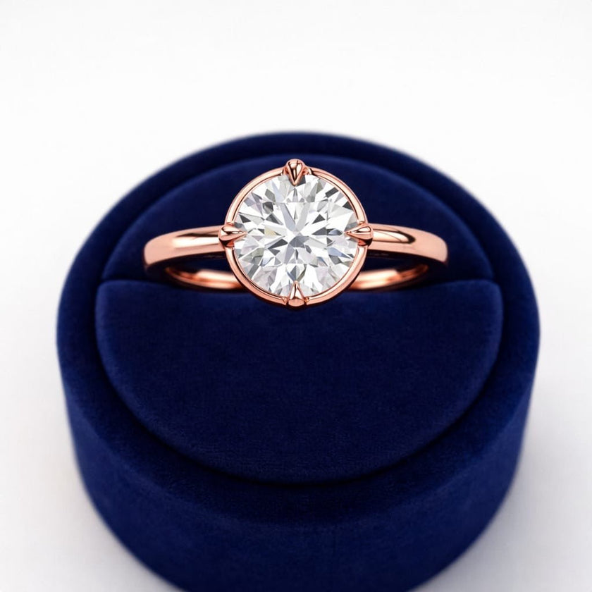 2 Carat Round Lab Grown Diamond Solitaire Ring - Mivaan Fine Jewelry