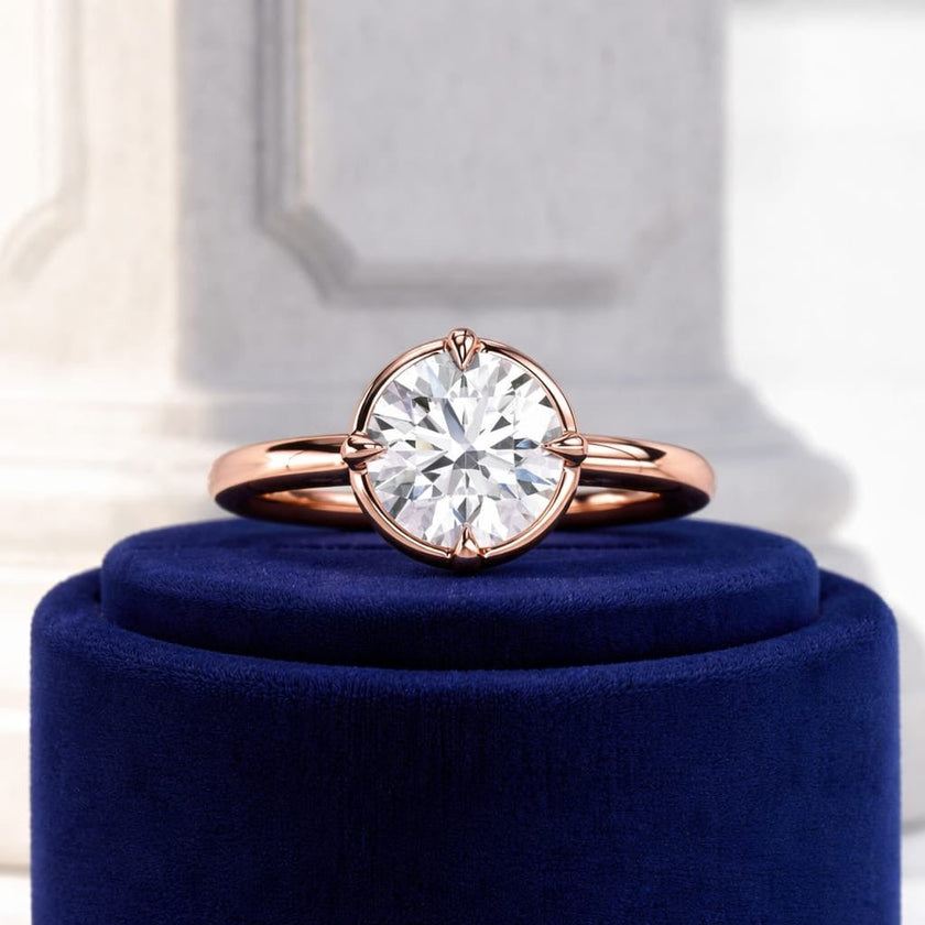 2 Carat Round Lab Grown Diamond Solitaire Ring - Mivaan Fine Jewelry