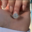 2.00 CT Round Halo Diamond Engagement Ring – Classic Gold Setting - Mivaan Fine Jewelry