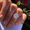 2.00 CT Round Halo Diamond Engagement Ring – Classic Gold Setting - Mivaan Fine Jewelry