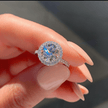 2.00 CT Round Halo Diamond Engagement Ring – Classic Gold Setting - Mivaan Fine Jewelry