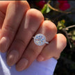 2.00 CT Round Halo Diamond Engagement Ring – Classic Gold Setting - Mivaan Fine Jewelry