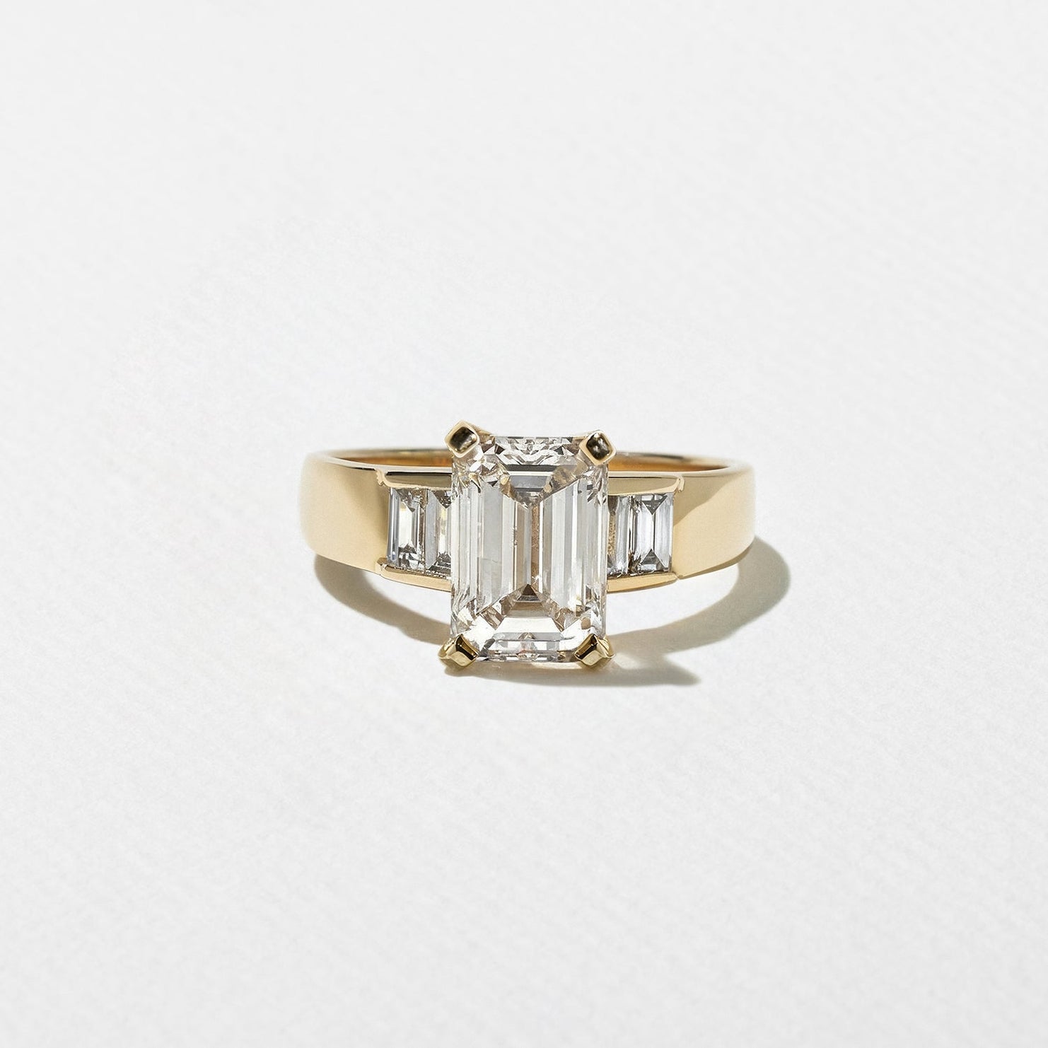 Emerald Cut Lab Grown Diamond Ring