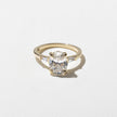 2.05 Carat Oval Cut Lab Diamond Three Stone Ring with Tapered Baguettes - Mivaan Fine Jewelry