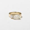 2.20 Carat Emerald Cut Lab Diamond Toi et Moi Ring with Round Diamond - Mivaan Fine Jewelry