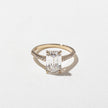 2.50 Carat Emerald Cut Lab Grown Diamond Ring with Pavé Band - Mivaan Fine Jewelry