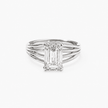 2.50 Carat Emerald Cut Lab Diamond Solitaire Ring - Mivaan Fine Jewelry