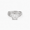2.50 Carat Emerald Cut Lab Diamond Solitaire Ring - Mivaan Fine Jewelry