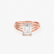 2.50 Carat Emerald Cut Lab Diamond Solitaire Ring - Mivaan Fine Jewelry