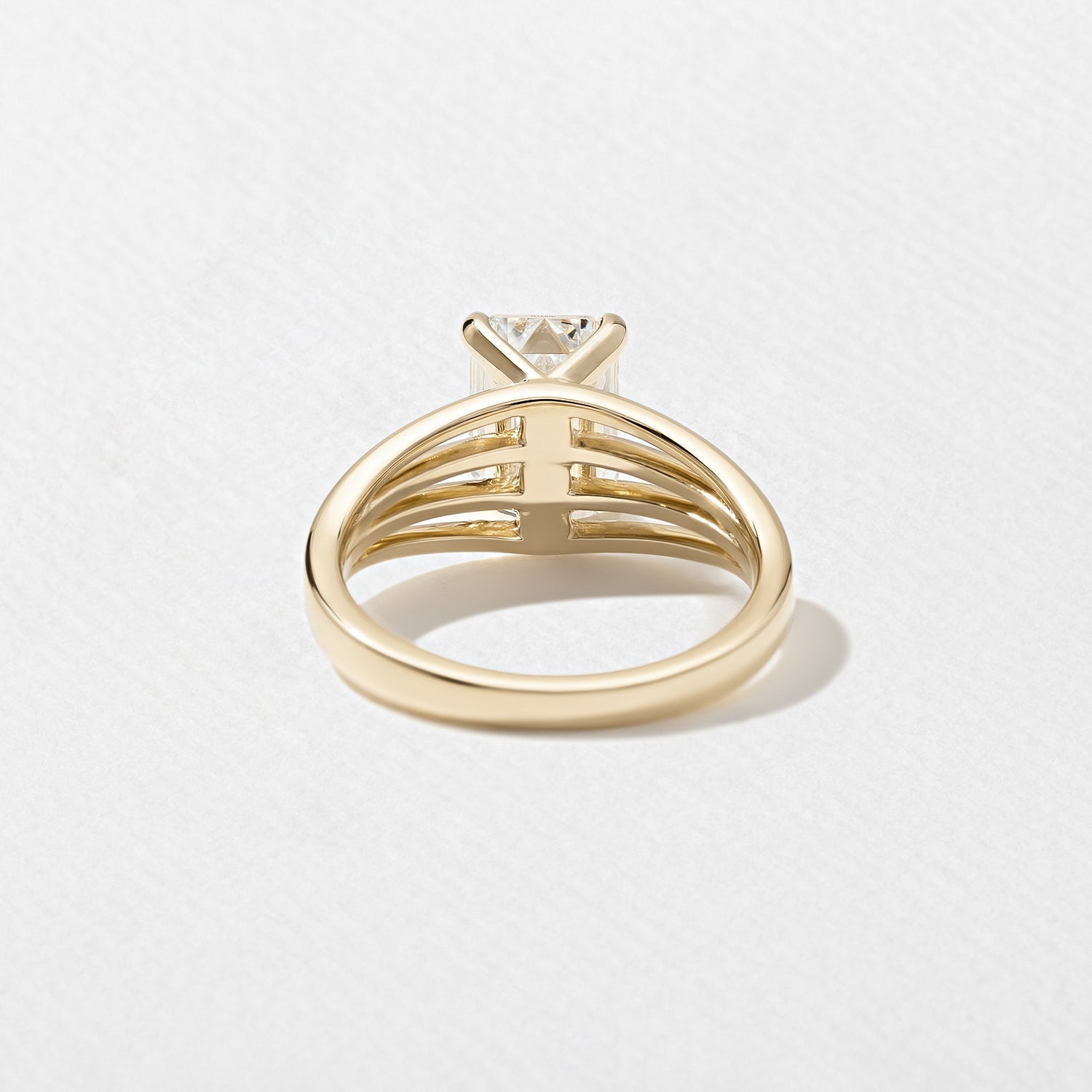 2.5 Carat Emerald Cut Lab Diamond Solitaire Ring - Mivaan Fine Jewelry