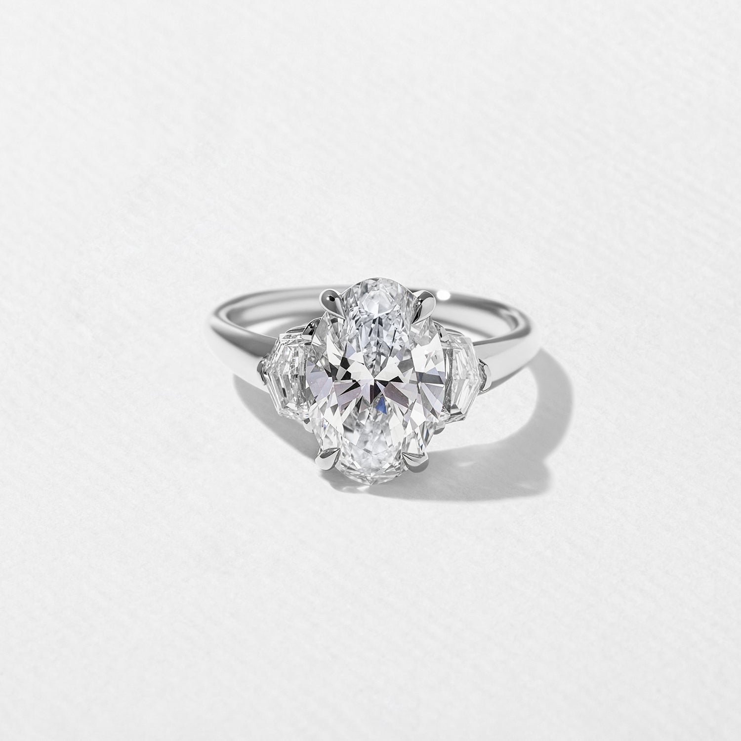 2.5 Carat Oval Cut Diamond Engagement Ring 4 Prong Set in Gold - Mivaan Fine Jewelry