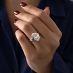 2.5 Carat Oval Cut Lab Grown Diamond Ring Bezel Set 14K Gold - Mivaan Fine Jewelry