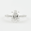 2.5 Carat Oval Lab Diamond Engagement Ring with Pave Hidden Halo - Mivaan Fine Jewelry