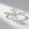 2.5 Carat Oval Lab Diamond Engagement Ring with Pave Hidden Halo - Mivaan Fine Jewelry