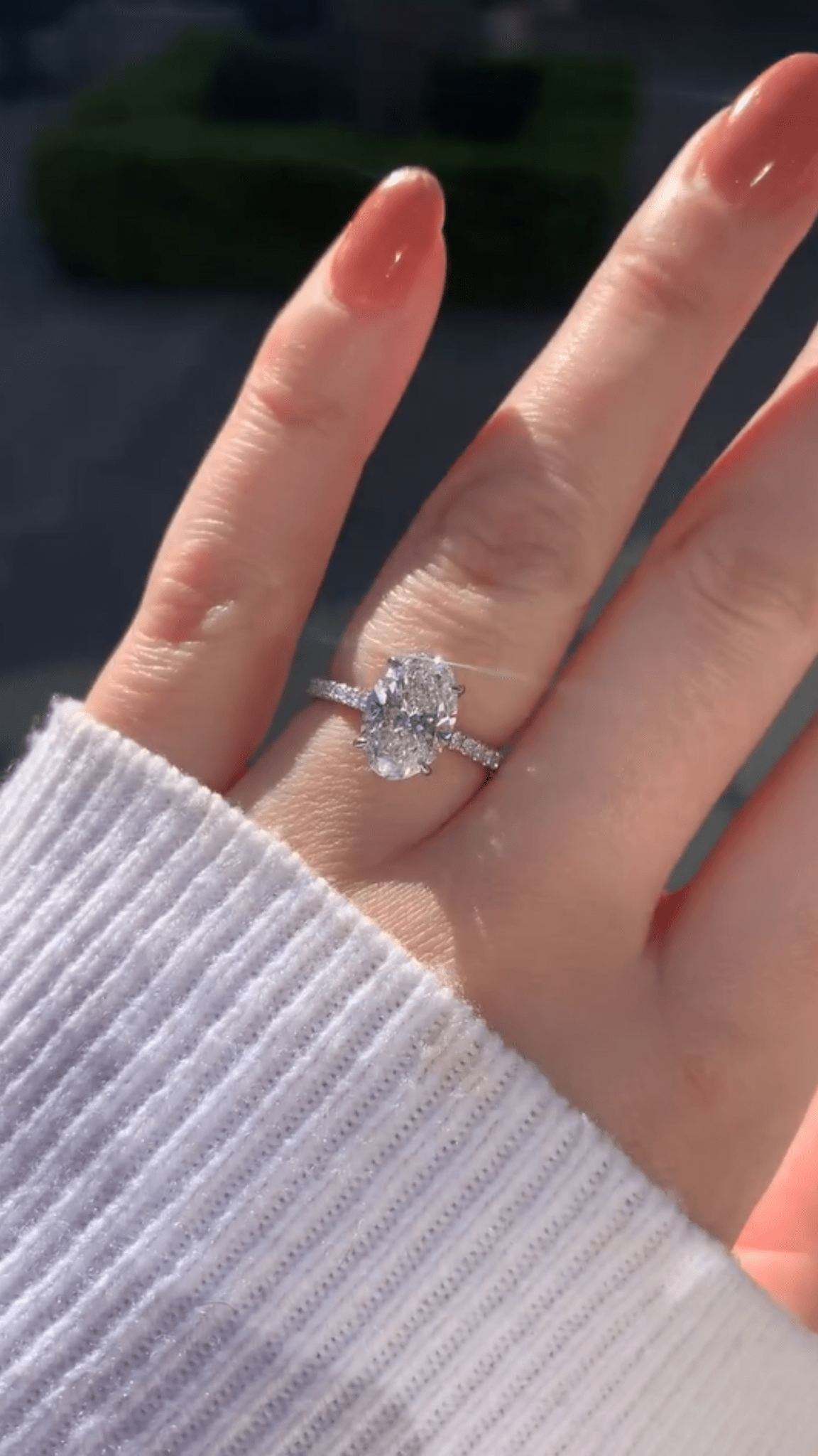 2.5 Carat Oval Lab Diamond Engagement Ring with Pave Hidden Halo - Mivaan Fine Jewelry