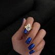 2.5 Carat Pear Cut Lab Grown Diamond Bezel Set Ring for Women - Mivaan Fine Jewelry