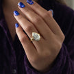 2.5 Carat Pear Cut Lab Grown Diamond Bezel Set Ring for Women - Mivaan Fine Jewelry
