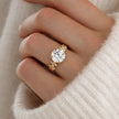 2.5 Carat Round Brilliant Lab Grown Diamond Nature Inspired Engagement Ring - Mivaan Fine Jewelry