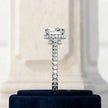 2.5 Carat Round Lab Grown Diamond Engagement Ring with Pavé Band - Mivaan Fine Jewelry