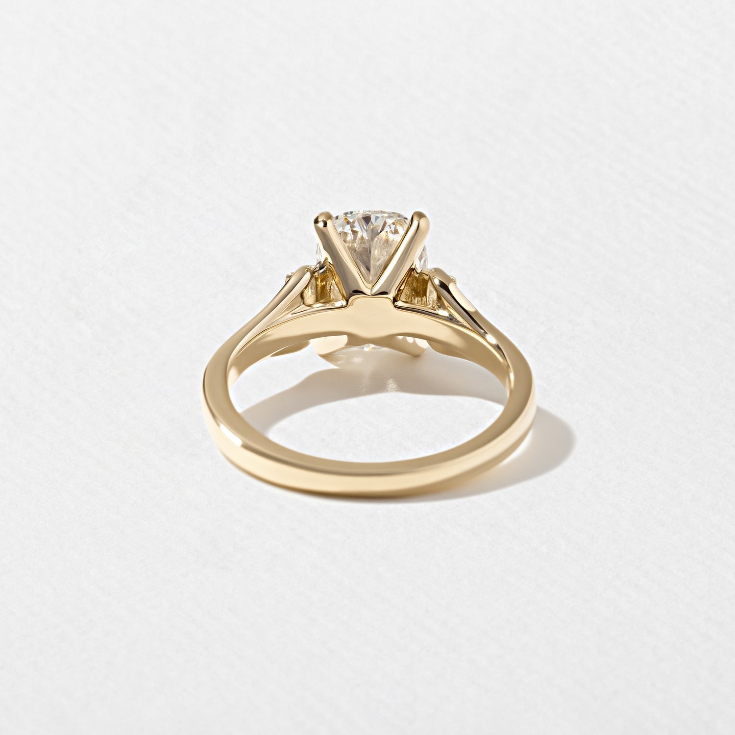2.50 Carat Cushion Cut Lab Grown Diamond Three Stone Ring - Mivaan Fine Jewelry