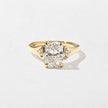 2.50 Carat Cushion Cut Lab Grown Diamond Three Stone Ring - Mivaan Fine Jewelry