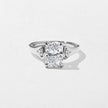 2.50 Carat Cushion Cut Lab Grown Diamond Three Stone Ring - Mivaan Fine Jewelry