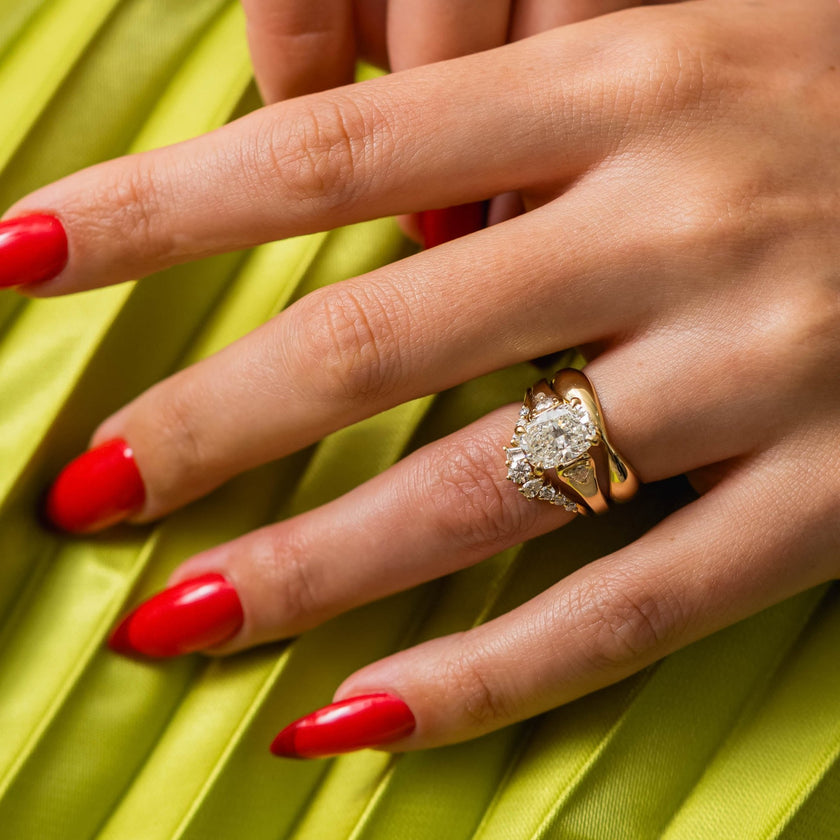2.50 Carat Cushion Cut Lab Grown Diamond Three Stone Ring - Mivaan Fine Jewelry