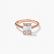 2.50 Carat Emerald Cut Lab Grown Diamond Ring with Pavé Band - Mivaan Fine Jewelry
