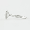 2.50 Carat Oval Cut Diamond Ring Hidden Halo Pave Prong Set - Mivaan Fine Jewelry