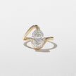 2.50 Carat Oval Cut Lab Grown Diamond Bypass Ring in 14K Solid Gold - Mivaan Fine Jewelry