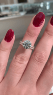 2.50 Carat Round Cut Diamond Engagement Ring 6 Prong Pave Band - Mivaan Fine Jewelry