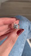 2.50 Carat Round Cut Diamond Engagement Ring 6 Prong Pave Band - Mivaan Fine Jewelry